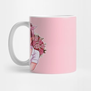 Girl with Roses Mug